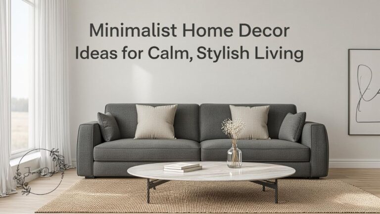 Minimalist Home Decor Ideas for Calm, Stylish Living