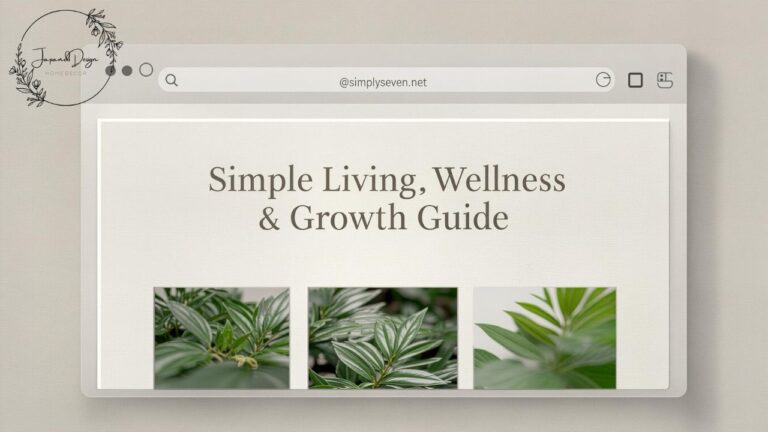 @simplyseven.net Simple Living, Wellness & Growth Guide